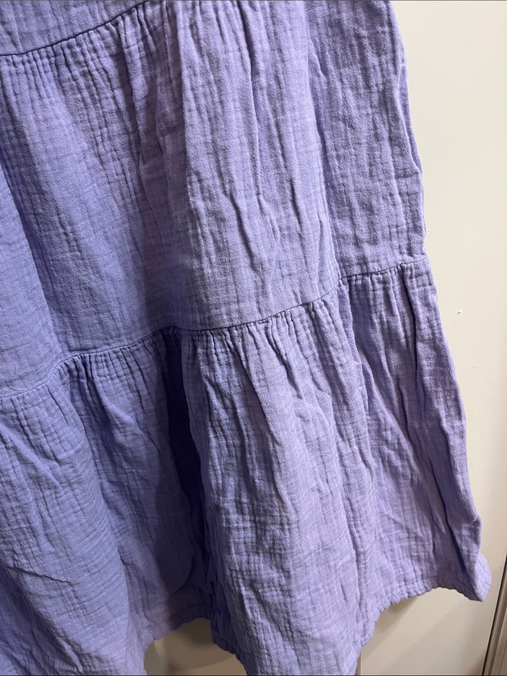 Universal Thread Lavender Tiered Cotton Gauze Dress - Picture 13 of 13